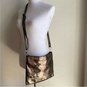 Cofi Leathers Mollie Bronze Leather Crossbody Bag